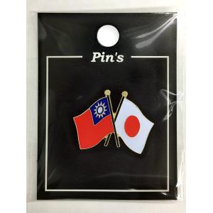 TOSPA ピンバッジ2ヶ国友好 日本国旗 フィリピン国旗 約20×20mm
