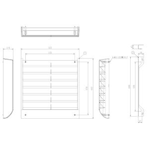 ダイキン（DAIKIN） KDB55J160F オーケー器材 ラウンドフロー用パネル