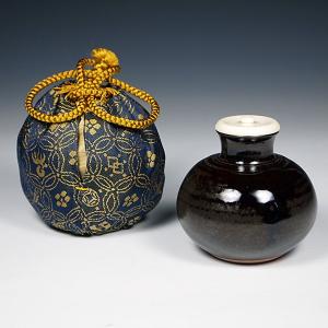 お取り寄せ】 送料無料（茶道具/濃茶器）漢作唐物大名物 利休丸壺茶入