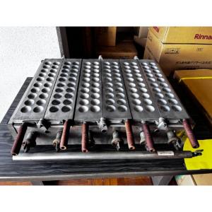 業務用 たこ焼き器 4丁掛 [28穴x4連] (プロパンガス用) : MDS01