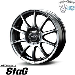 マルカサービス ホイール4本セット MID SCHNEIDER STAG (MG) 14インチ