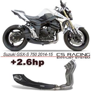ヨシムラUSA AT2 ステンレス スリップオン マフラー スズキ GSX-S750/Z