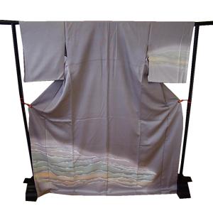 きものしらゆり 本場筑前博多織 紬地 さつま色泥染 袋帯 正絹 仕立て