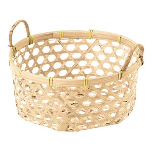 かご 即納可 カゴ バスケット ギフト ラッピング 容器 竹 0494 w22.5
