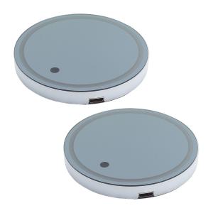 ドリンクホルダー カップホルダーイルミネーション LED 青 2P : teal