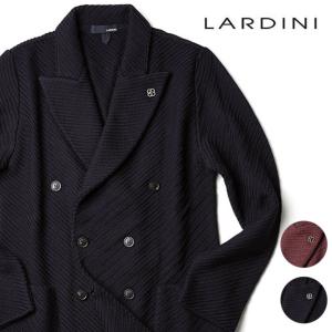 LARDINI（ラルディーニ） ニットジャケット ダブル 金ボタン ショール