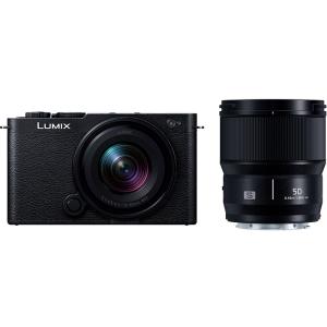 LUMIX パナソニック Panasonic DC-GF10 ブラック 単焦点 ダブルレンズ