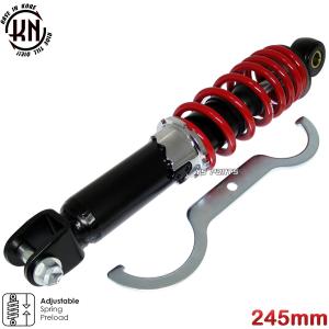 KNツインダンパーリヤサス リアショック黒赤290mmライブディオJ ライブ
