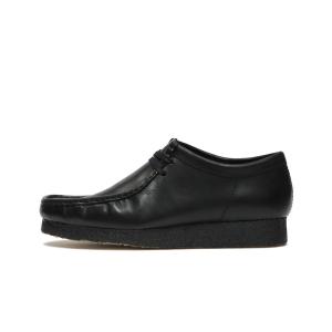Clarks（クラークス） デッキシューズ Wallabee Black Hair On メンズ