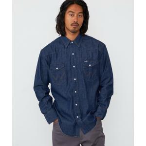 Wrangler ラングラー ストーンウォッシュ デニム・ウエスタンシャツ