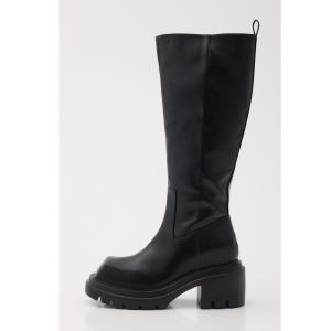 SLY（スライ） ブーツ 「美脚チートブーツ」SQUARE TOE KNEE BOOTS