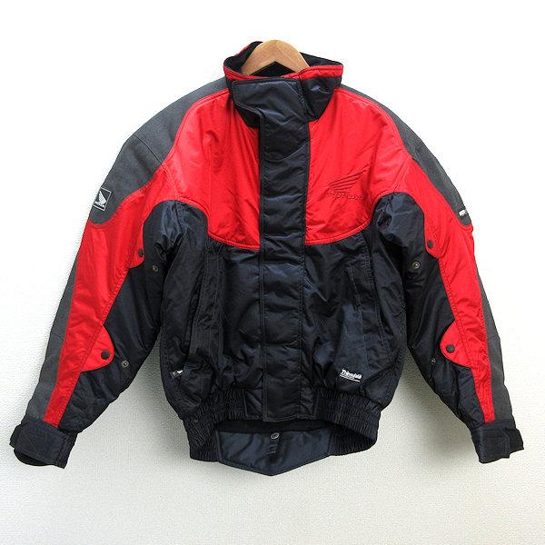 y□ホンダ/HONDA レーシングジャケット/バイクJKT□赤/灰【メンズL