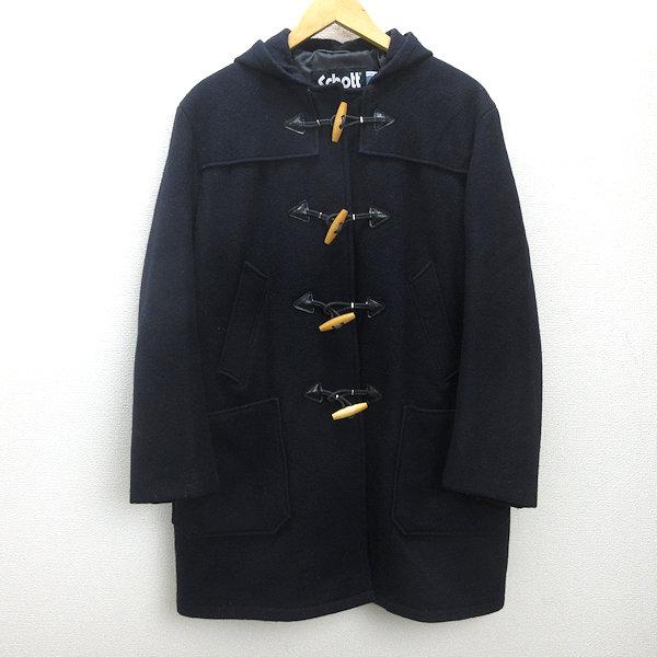 Q□USA製□ショット/SCHOTT ショートダッフルコート□紺【 38 】MENS