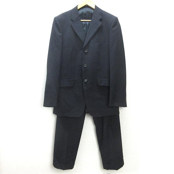 H□ポールスミス/Poul Smith ストライプ柄 スーツセットアップ【L】黒