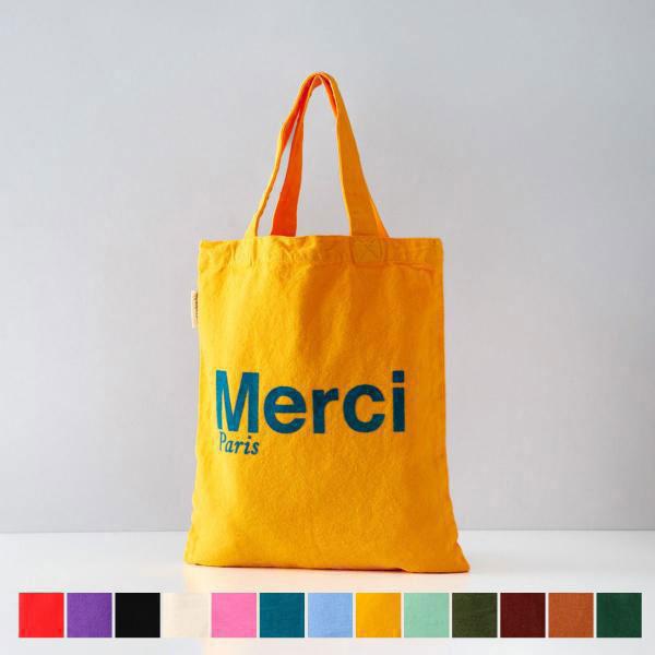 MERCI（メルシー） 並行輸入 トートバッグ ミニトート コットン ロゴ