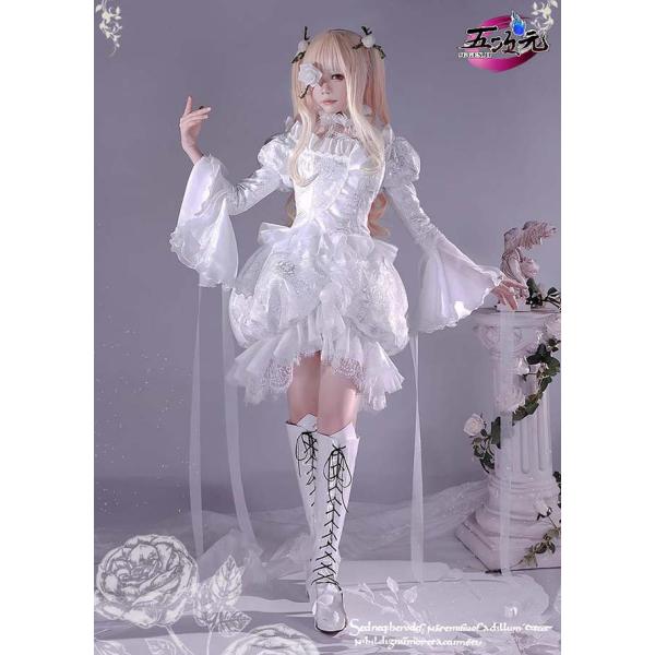 ICOS ローゼンメイデン 雪華綺晶 コスプレ 衣装 ※ウィッグ 靴 追加可能