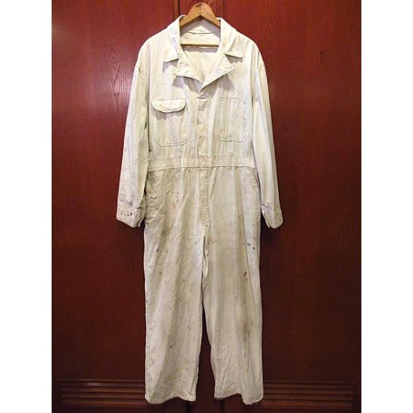 ビンテージ40's50's☆HBTオールインワン生成り☆200220s7-m-all