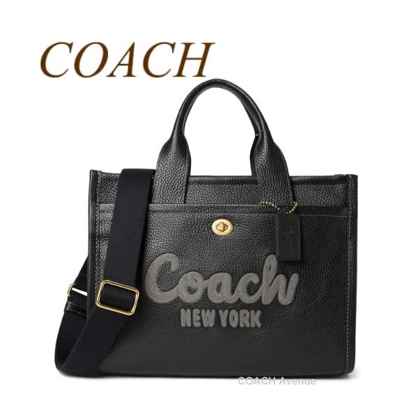 COACH（コーチ） COACH CAM75 カーゴ トート レザー ブラック 黒
