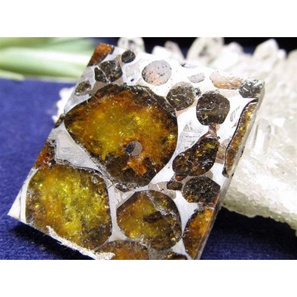 セリコ隕石 パラサイト隕石 原石 スライスプレート 最大幅約28.3mm 約