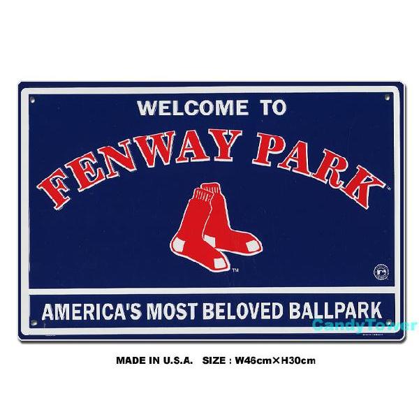 アメリカン レトロ アメリカンブリキ看板 フェンウェイ パークに