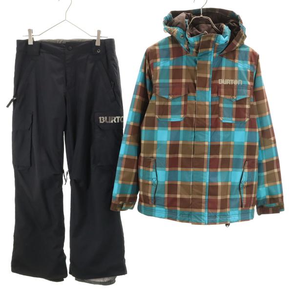 BURTON（バートン） チェック柄 スノーボード ウェア 上下セットアップ