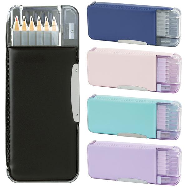 SONiC（ソニック） うかサポ えんぴつチェック 両面筆入 2ドア 筆箱 W