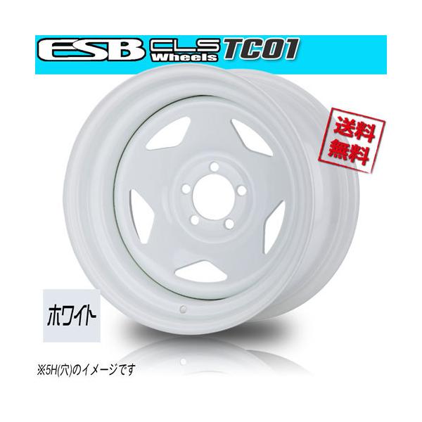ホイール新品 1本のみ ESB CLS TC-01 ホワイト 深リム鉄チン 16インチ