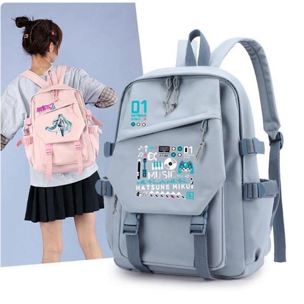 初音ミクリュック 通学 リュックサック メンズ 大容量 軽量 高校生 多
