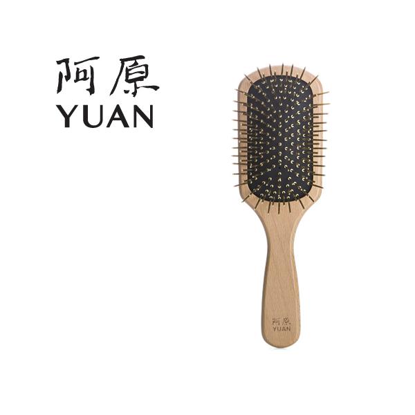 阿原 YUAN ユアン 金好梳 ヘアブラシ パドルブラシ 金メッキピン