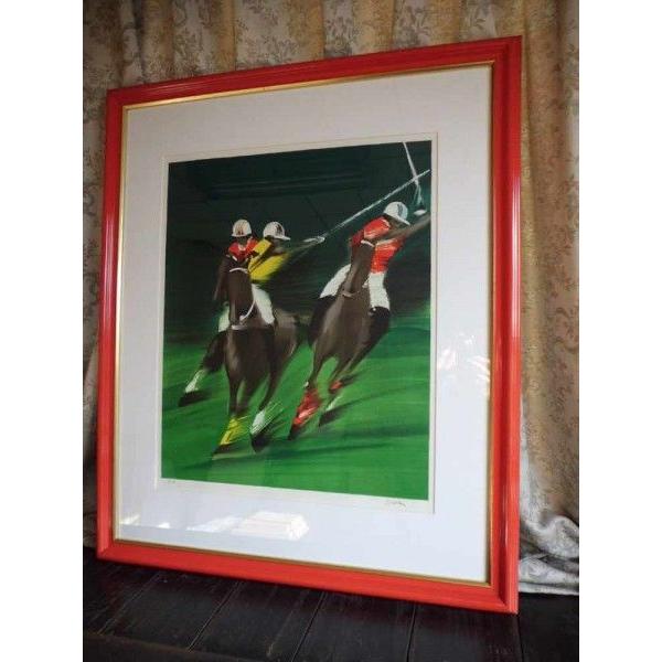 版画 ポロ／ビクトール・スパン リトグラフ 絵画 全国送料無料 : 古都