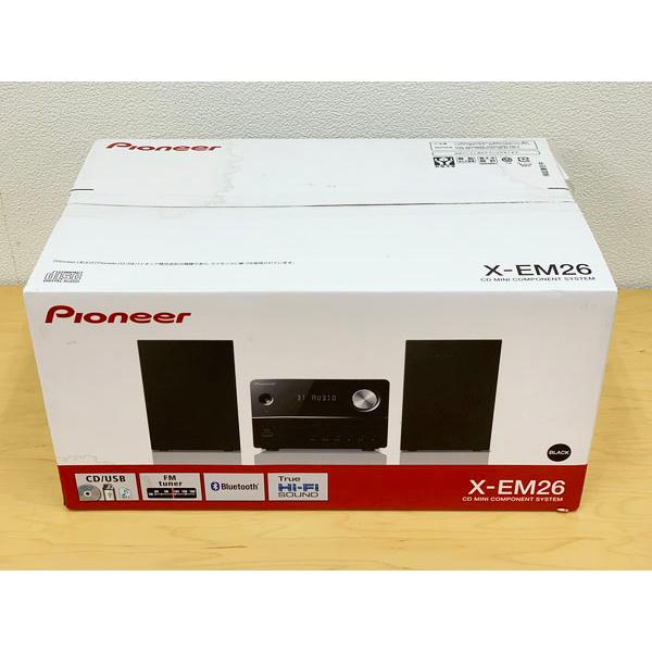 未使用】Pioneer/パイオニア CDミニコンポ X-EM26(B) 2019年製