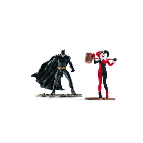 DCコミックス Schleich社製 シーナリーパック バットマン vs ハーレイ