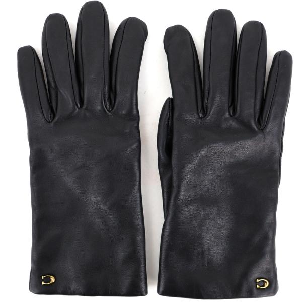 COACH（コーチ） 手袋 レディース スカルプテッド シグネチャー レザー