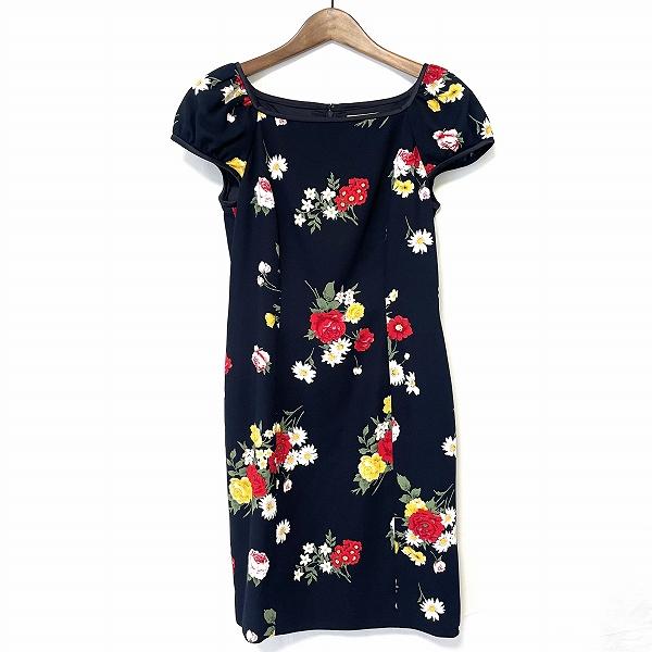 M'S GRACY（エムズグレイシー） #snc ワンピース 半袖 花柄 11 紺 赤