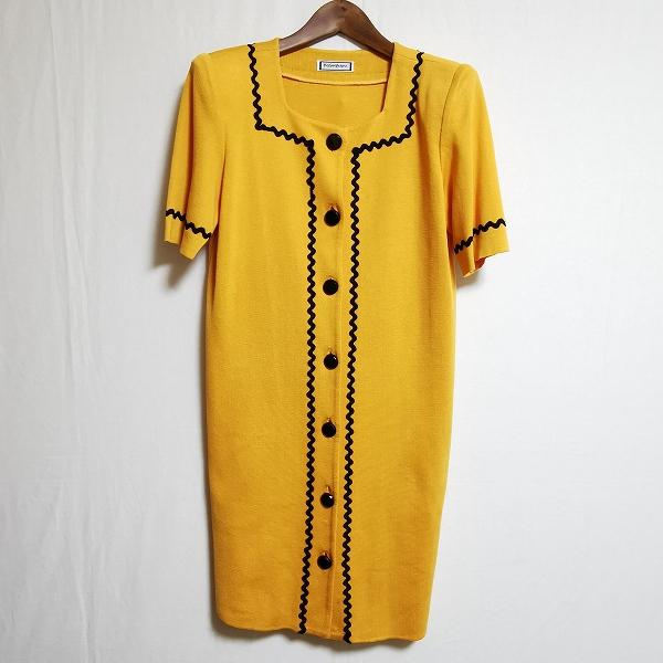 snc イヴサンローラン Yves Saint Laurent ワンピース ニット 半袖