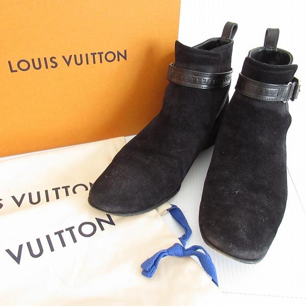 LOUIS VUITTON（ルイ・ヴィトン） #wxs ブーツ 7 1/2 黒 スエード