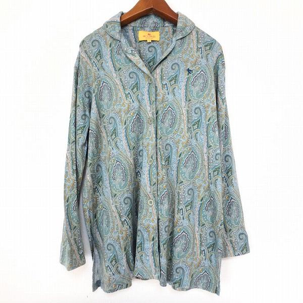 ETRO（エトロ） #anc シャツ・ブラウス M 緑系 マルチ ペイズリー柄