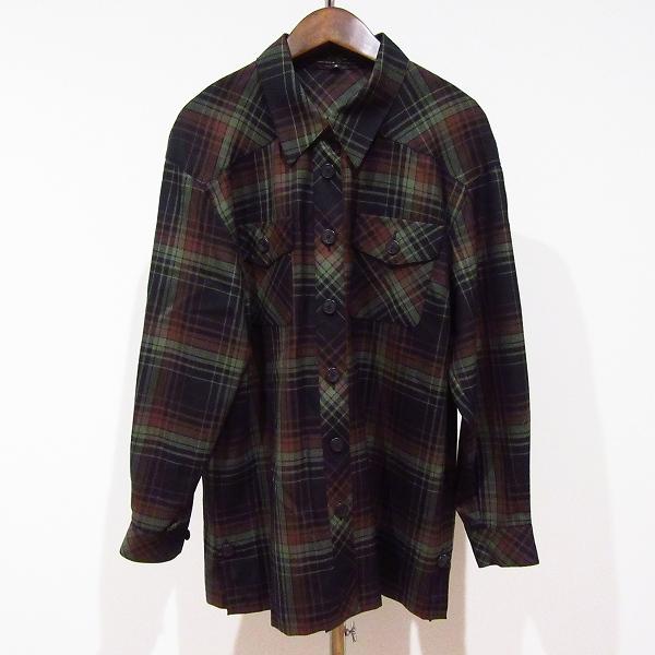 wnc レリアン Leilian シャツ・ブラウス 9 黒 緑系 茶系 チェック 日本