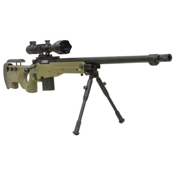 L96 AWS スナイパーライフル OD (スコープ バイポッド付) WELL製