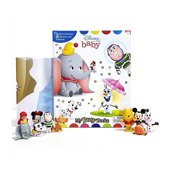 ディズニー ベビー マイビジーブック 英語絵本 フィギュア 10体入り