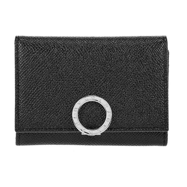 鑑定済み 箱付き ブルガリ BVLGAR 名刺入れ カードケース 黒 ブラック