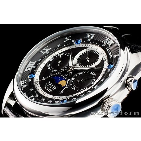 JMW TOKYO 腕時計 シチズン製ムーブメント ブラック&シルバー 上級