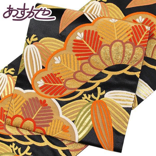 着物 帯 振袖用 西陣ブランド 梅垣 引き箔 袋帯 彩松笹文 フォーマル用