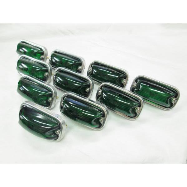 10個セット ATSデベソ 角型マーカーランプ グリーン（緑） 24V10W