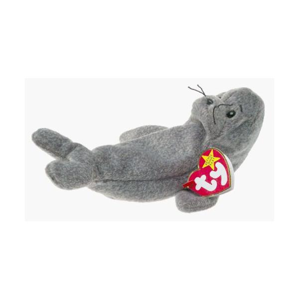 TY ビーニーベイビーズ BEANIE BABIES SLIPPERY アザラシ ぬいぐるみ