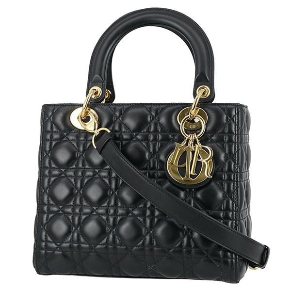 Lady Dior ディオール レディディオール ミディアム ハンドバッグ