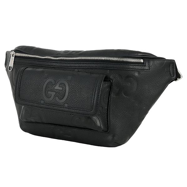 GG グッチ ボディバッグ ミディアム ベルトバッグ ジャンボGG ブラック
