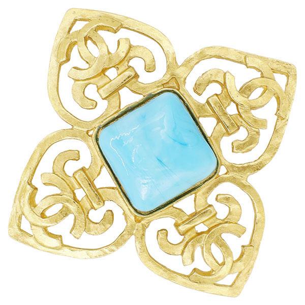 CHANEL（シャネル） ブローチ ヴィンテージ CC カラーストーン