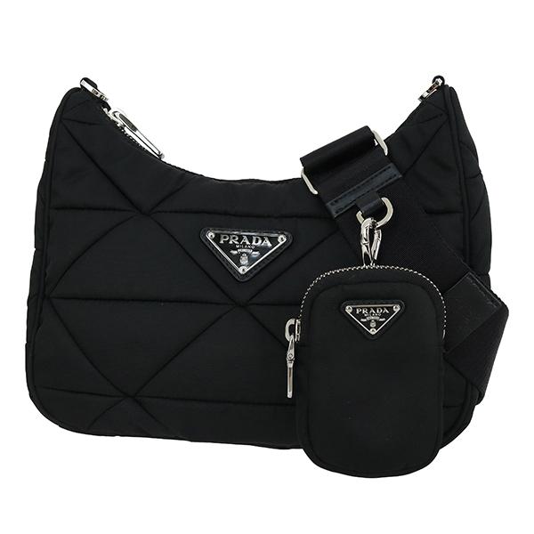 PRADA（プラダ） ショルダーバッグ パデッド Re-Nylon ブラック h-i634