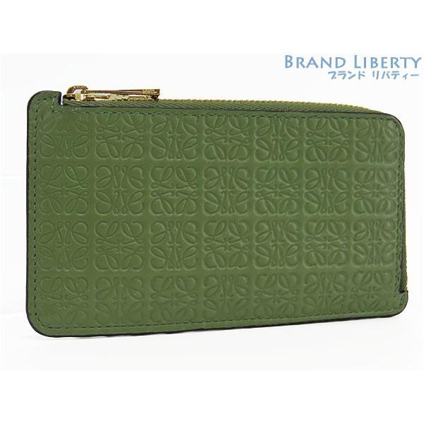 超美品 ロエベ LOEWE リピートアナグラム コイン カードホルダー